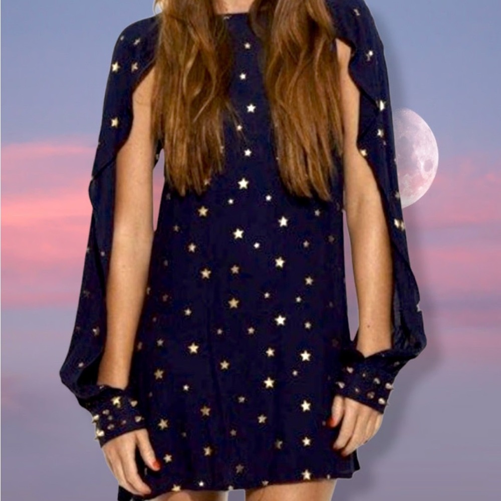 Free people cape dress top One Teaspoon Star Pattern Studded Sleeves